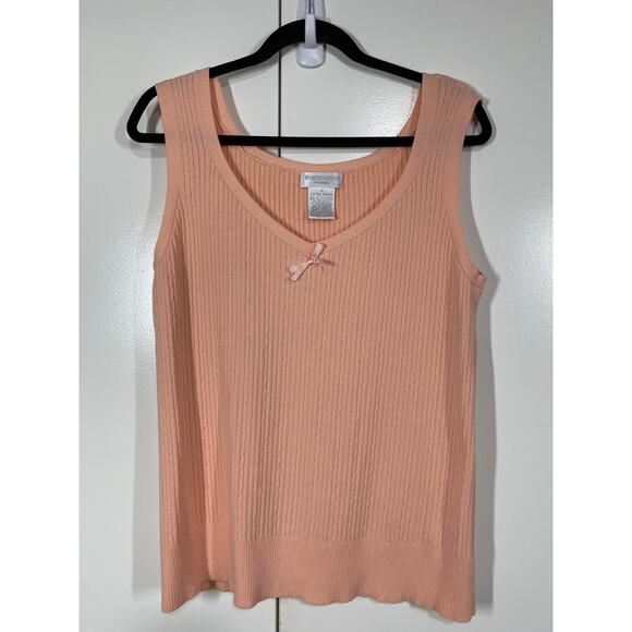 Worthington Woman Cotton Blend Cardigan Sweater 2X & Matching Tank 1X Set - Picture 5 of 11
